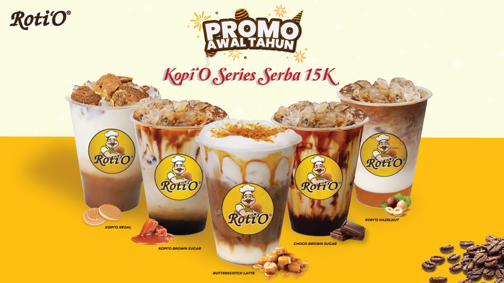 Roti’O Hadirkan Produk Terbaru Butterscotch Latte Dan Promo Akhir Tahun Yang Menggoda